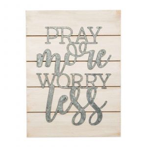 Pray More Pallet Sign