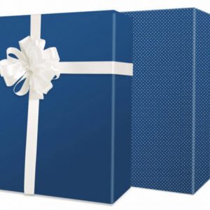 Classic Blue Reversible Gift Wrap Paper