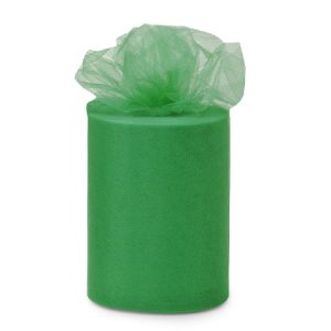 Kelly Green Vlaue Tulle Ribbon 6x100 Yards