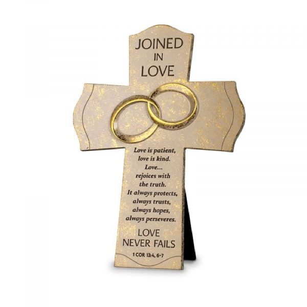 Cross-wall/desktop-cast Stone-joined In Love 11987