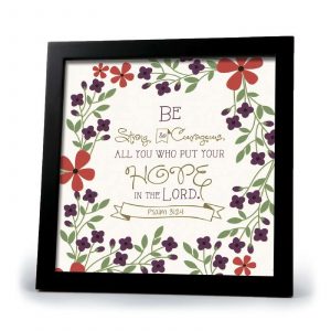 Framed Art-blk Frm-real Strength 40723