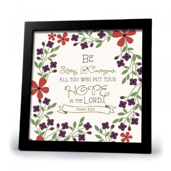 Framed Art-blk Frm-real Strength 40723