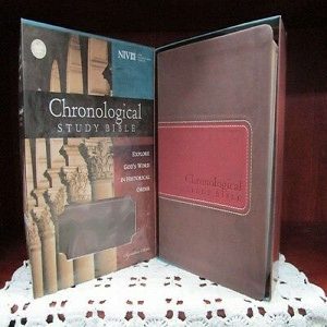 Niv - Niv Chronological Study Bible, Leathersoft, Brown/auburn