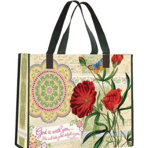 Tote Bag - Nylon Tote: God Is With You 24495