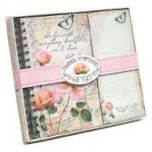 Vintage Pink Rose - Journal & List Padgiftset 23229