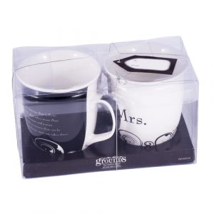 Ceramic Mugs -  Mr & Mrs Mug Set