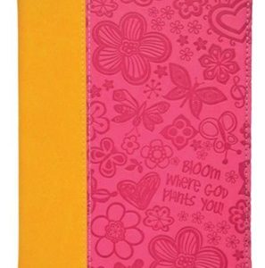 25729 Zippered Journal - Pink Bloom Where God Plants You