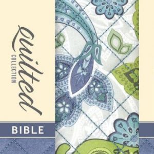 Niv - Niv Quilted Collection Bible, Compact, Flexcover, Blue Paisley