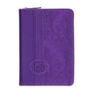 25704 Zippered Journal - Purple Faith