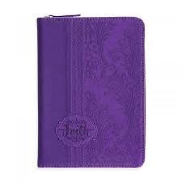 25704 Zippered Journal - Purple Faith