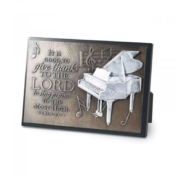 Sculpture Plaque Small -  Music/ Praise