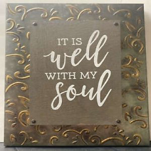 It Is Well Embossed Frame Sgn 65308