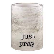 3x4 Ledcndl-c-just Pray