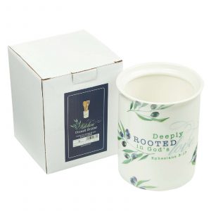 Utensil Holder Deeply Rooted - Eph 3:17
