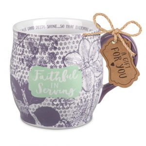 Ceramic Mug-pretty Prints-faithful In Serving