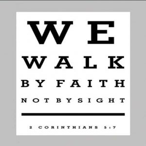 Poster Large -  We Walk By Faith