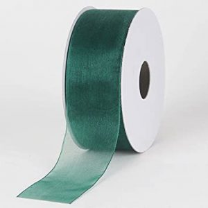 Hunter Green Sheer Organza 25 Yards