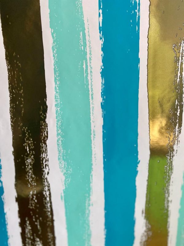 Metallic Seasidewrapping Paper  30x50