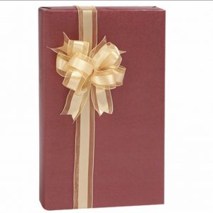 Berry Red Metallic Kraft Gift Wrap Paper