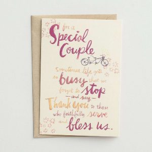 Ministry Appreciation - For A Special Couple - 1 Premium Card 22804indiv