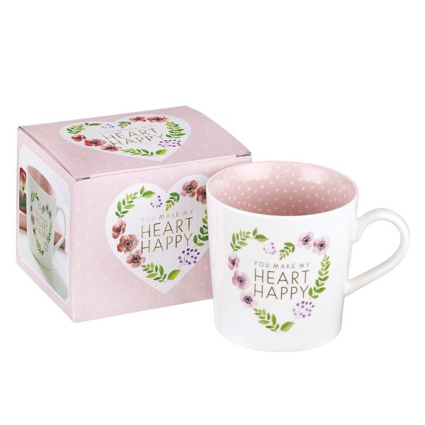 Mug Ceramic You Make My Heart Happy