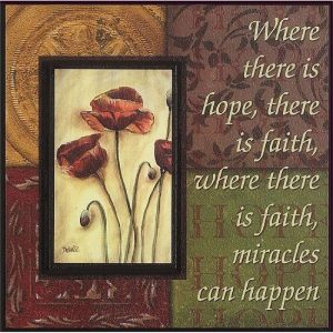 Plaque Mdfstk 8x8 Hope