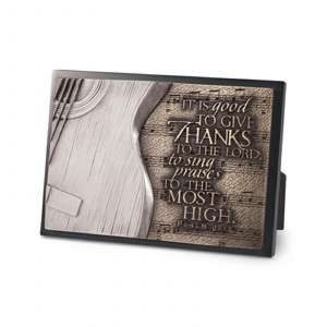 Plaque-sculpture-moments Of Faith-rectangle-guitar 20770