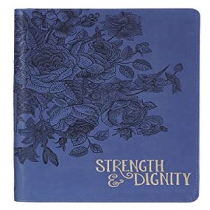 Journal Classic Zip Navy Strength & Dignity
