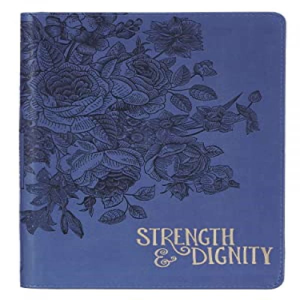 Journal Classic Zip Navy Strength & Dignity
