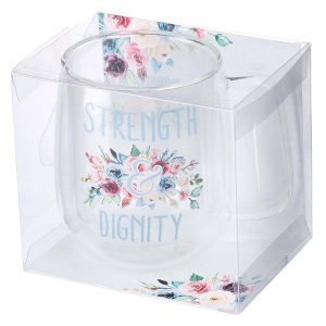 Mug Glass Strength & Dignity
