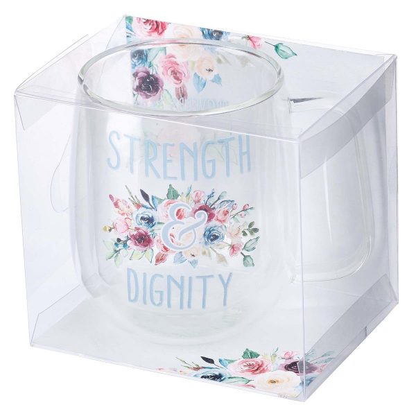 Mug Glass Strength & Dignity