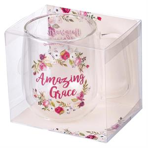 Mug Glass Amazing Grace