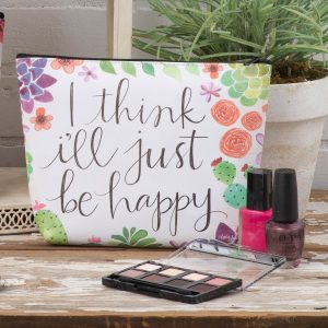 Just Be Happy Cosmetic Bag