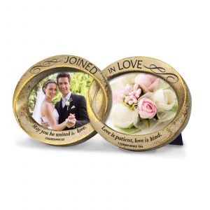 Photo Frame -  Joined In Love - Double Wedding Rings