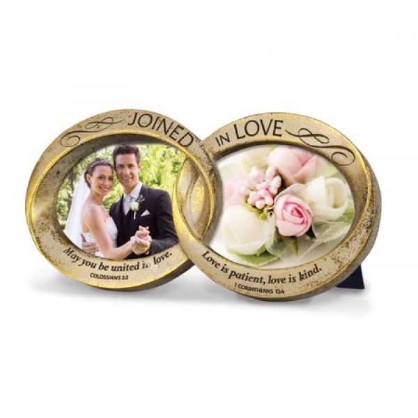 Photo Frame -  Joined In Love - Double Wedding Rings