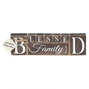 Table Top Plaque -  Blessed Family