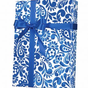 Batik Scroll Gift Wrap Paper