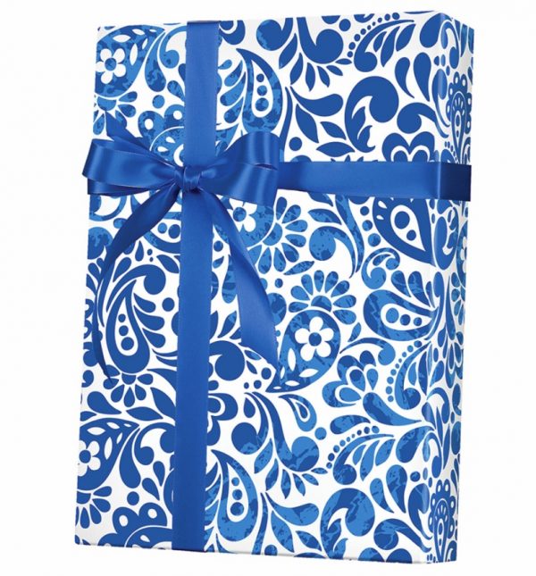 Batik Scroll Gift Wrap Paper