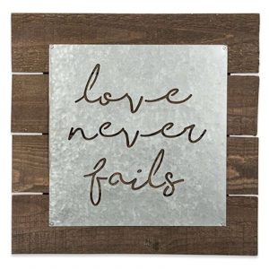 Love Never Fails Glvnzd Sign