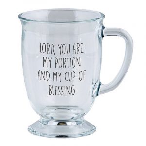 Lg Glass Mug My Portion D3260