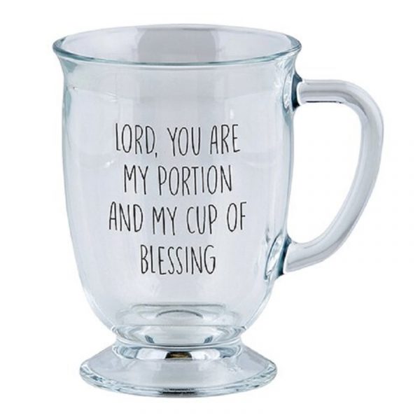 Lg Glass Mug My Portion D3260