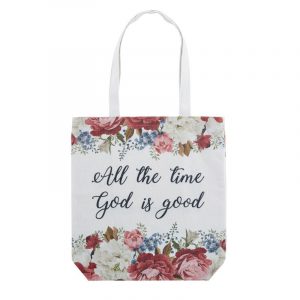 Tote Bag - God Is Good Floral Tote-8pk D2077