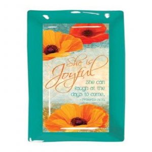 Poppies: Rectangular Ceramic Spoonrest (c)