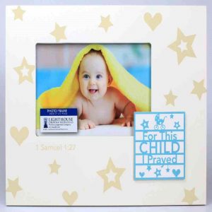Photo Frame -  For This Child I Prayed W/ Badge