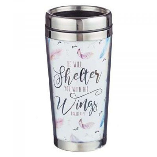 Travel Mug Shelter You - Psalm 91:4