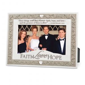 Frame-cast Stone-faith Love Hope 17880