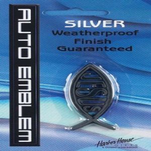 Auto Emblem -  Silver Jesus