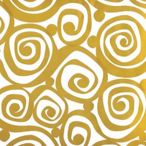 Golden Swirls Wrapping Paper 24x85 Cr