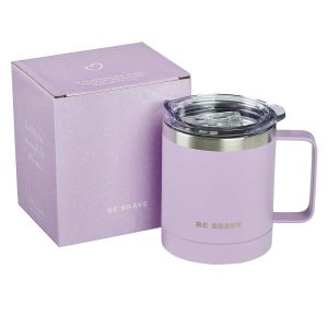 Mug Ssteel Camp Purple Be Brave