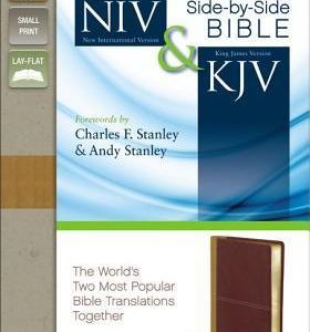 Niv - Niv And Kjv Side-by-side Bible, Compact: Italian Duo-tone, Camel/burgundy